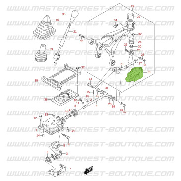 Lower dust boot for gear lever – Suzuki Jimny