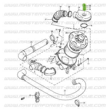 Air intake box screw kit for Suzuki Santana Samurai 413 with carburetor