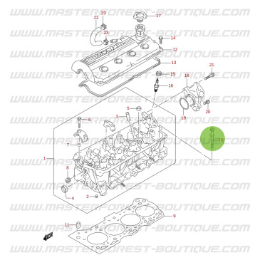 Juego de 10 tornillos de culata para Suzuki Santana Vitara 1.6 16 válvulas