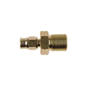 Convex female bulkhead pass, threaded fastening, Goodridge