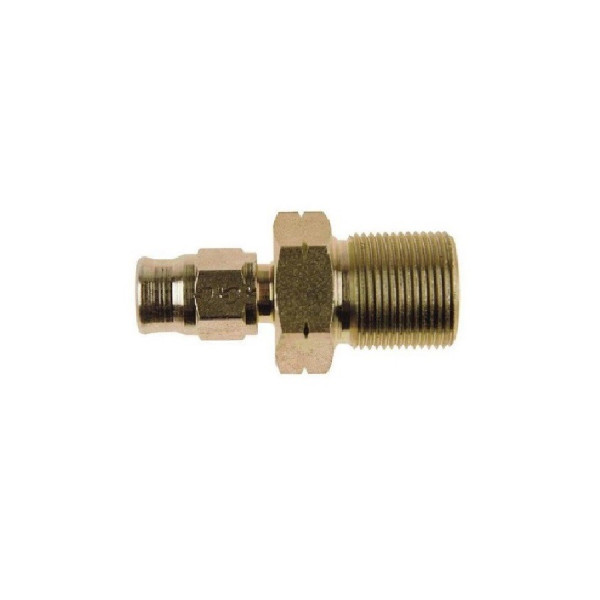 Convex female bulkhead pass, threaded fastening, Goodridge