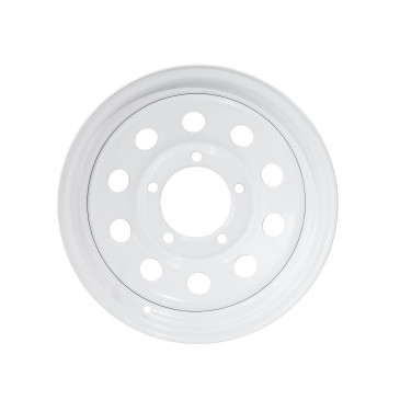 White OFFROAD modular steel wheel 6x15" Suzuki Santana