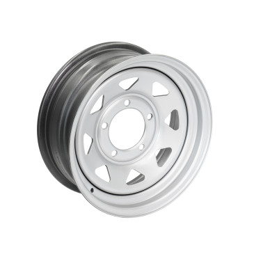 Cerchione triangolare grigio argento 7x15" 4x4 Suzuki Santana