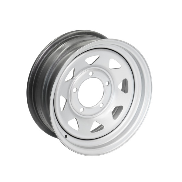 Llanta triangular gris plateada 6x16" 4x4 Suzuki Santana