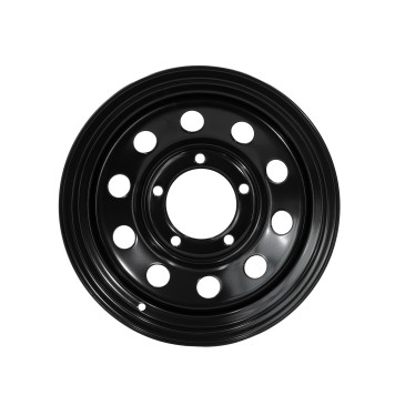 Black OFFROAD modular steel wheel rim 6x15'' Suzuki Santana 4WD