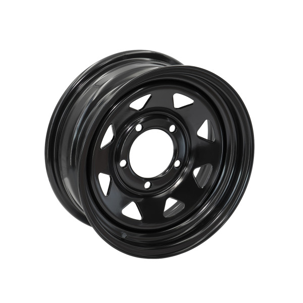 Cerchione triangolare nero 6x15" 4x4 Suzuki Santana