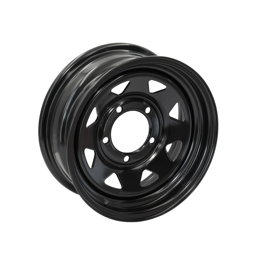 Cerchione triangolare nero 6x15" 4x4 Suzuki Santana