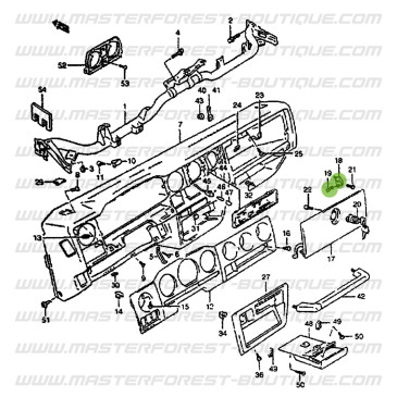 Bisagra de la puerta de la guantera 395mm para Suzuki Santana Samurai