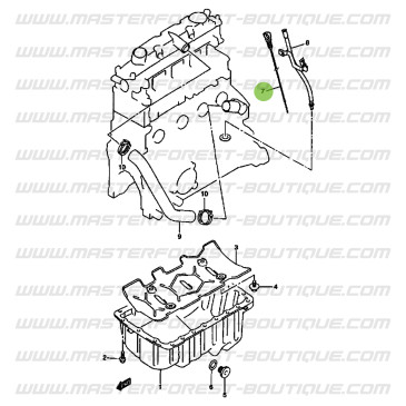 Oil dipstick for Suzuki Santana Vitara 2.0 HDI