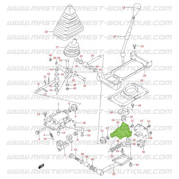 Supporto leva scatola del cambio di velocità Suzuki Jimny