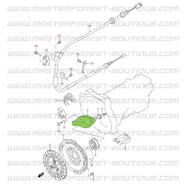 2018 Suzuki Santana Jimny forcella frizione anteriore