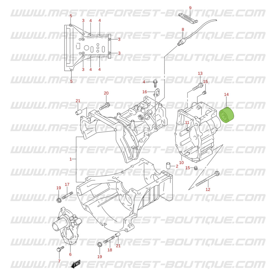 Brida De Agua De Refrigeración Para BMW Serie 3 E46, Z3 - Número OE 11531708808, Con Junta De Estanqueidad
