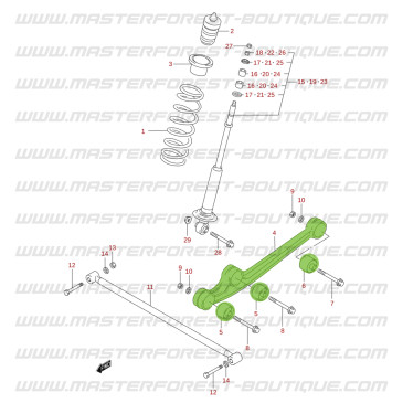 Tirante di sospensione anteriore Suzuki Santana Jimny