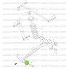 Bush, suspension axle rod, frame side, Suzuki Jimny