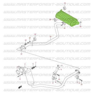 Silenziatore di scarico Jimny diesel