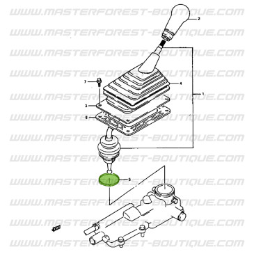 Fascetta soffietto leva cambio Suzuki Santana Vitara