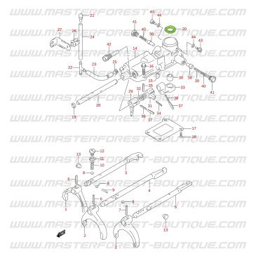 Supporto leva del cambio per Suzuki Santana Vitara