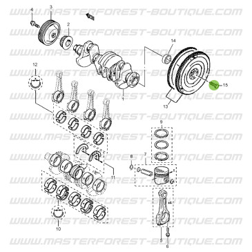 Vis volant moteur Suzuki Santana Samurai 1.9 D