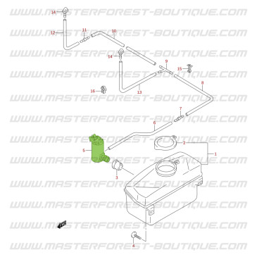 Pompe lave-glace Suzuki Santana Jimny avant 2018