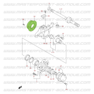 Original wiper seal kit, Suzuki Santana Jimny