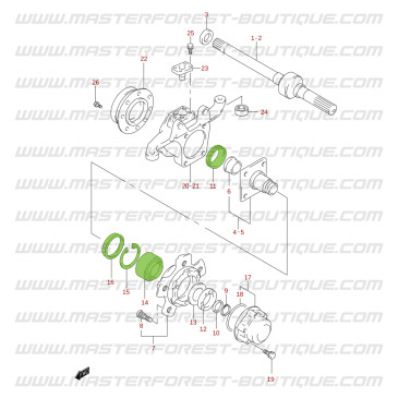 Suzuki Santana Jimny Kit de rolamentos de rodas dianteiras