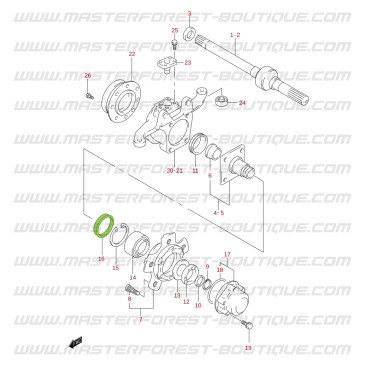 Joint spi de roulement de roue avant Suzuki Santana Jimny