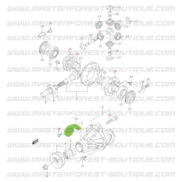 Rear axle silent block, Suzuki Santana Jimny