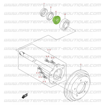 Anello ABS ruota posteriore Suzuki Santana Jimny anteriore 2018