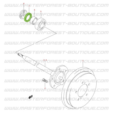 Guarnizione Spi di assale ruota posteriore Suzuki Santana Jimny