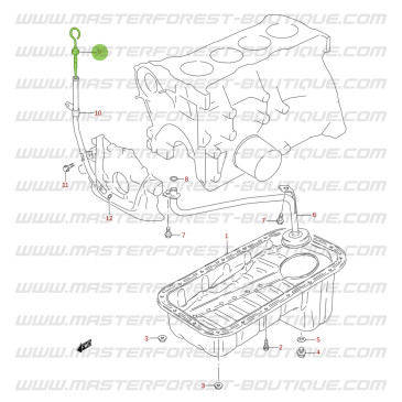 Indicatore dell'olio Suzuki Santana Jimny benzina prima del 2018