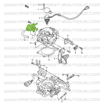 Regolatore di pressione del carburante per Suzuki Santana Samurai 1.3i 8 valvole a iniezione monopunto