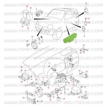 Pulsante di comando lavacristalli per Suzuki Jimny