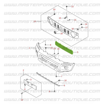 Grille de PARE-CHOCS Suzuki Jimny 2018-