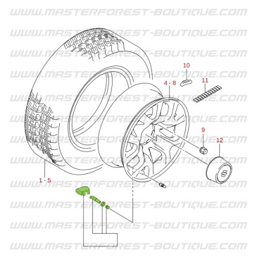 Valve Capteur TPMS Jimny 2018-