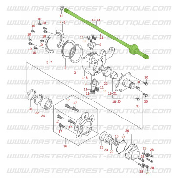 Cardano completo anteriore sinistro Suzuki Jimny 2018-