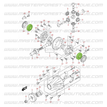 Differentiallager an Kardanwelle Suzuki Jimny 2018-