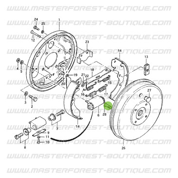 Parafuso do tambor para caixa de transferência – Suzuki Santana Samurai