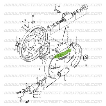 Mecanismo trasero de autoajuste para tambor de 220 mm – Suzuki Samurai
