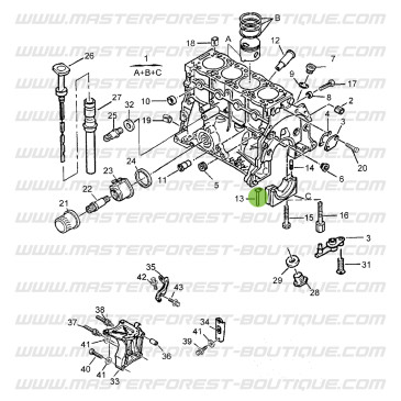 Joint étanchéité vilebrequin Suzuki Santana Vitara 1.9D & 1.9TD