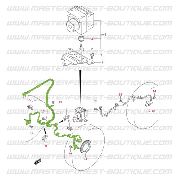 Jeu de capteurs ABS avant droit et gauche Suzuki Santana Jimny diesel 1.5 DDIS