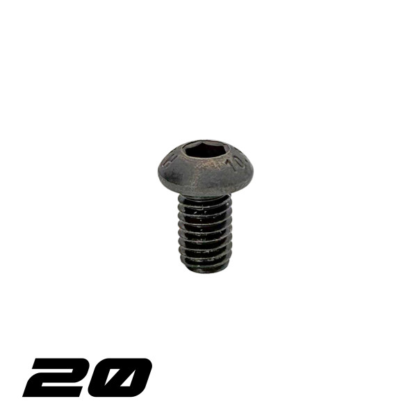 Rope fastening screw on drum for MF WR9500 winch