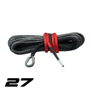 15 m × 6,5 mm synthetisches Seil für MF WR6000 Seilwinde