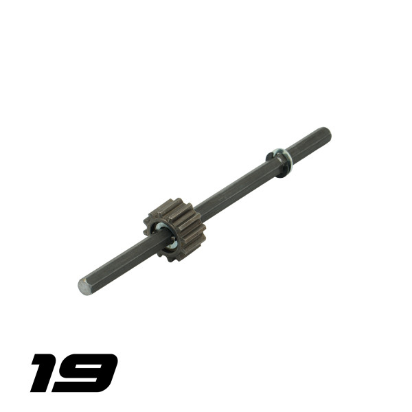 Drive shaft and primary gear for MF WR6000 winch