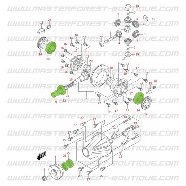 Kit de rodamientos de piñón trasero Suzuki Jimny 2018-