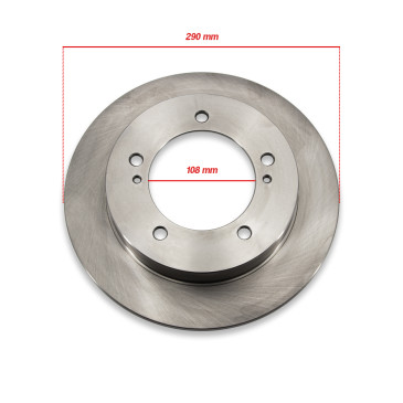 2 disques de frein avant non ventilés 108mm Suzuki Jimny 2018-