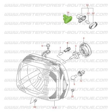Intermitente lateral de aleta delantera – Suzuki Santana Jimny – hasta 2018