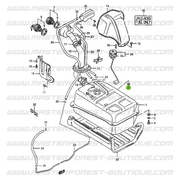 Tapón de depósito de combustible de 12 mm para Suzuki Santana Samurai Gasolina