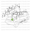 XXXBEN Garniture inférieur avant droit pour Suzuki Santana Vitara 5 portes