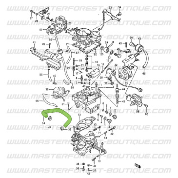 Tubo carburatore a carburatore – Suzuki Santana Samurai 413
