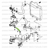 XXXBEN Durite entre tube d'eau et raccord tube de chauffage Suzuki Santana Samurai 413 16S